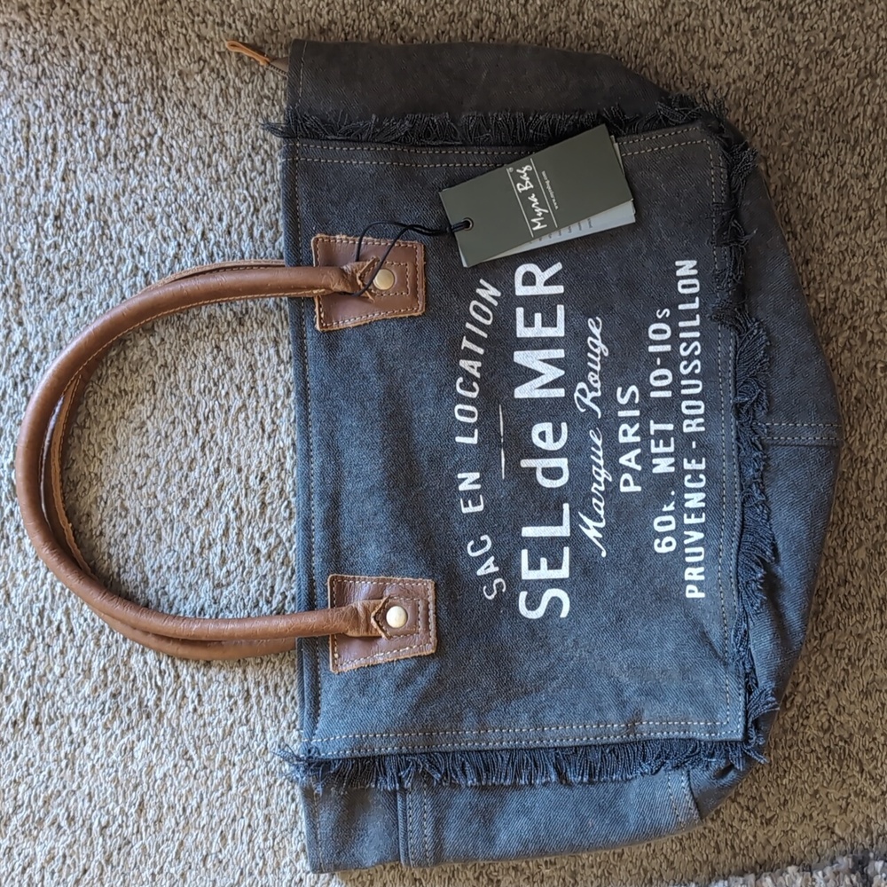 Myra Bag, Denim cotton tote. NWT